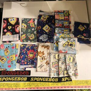 18 pc scrap fabric spongebob bundle 3